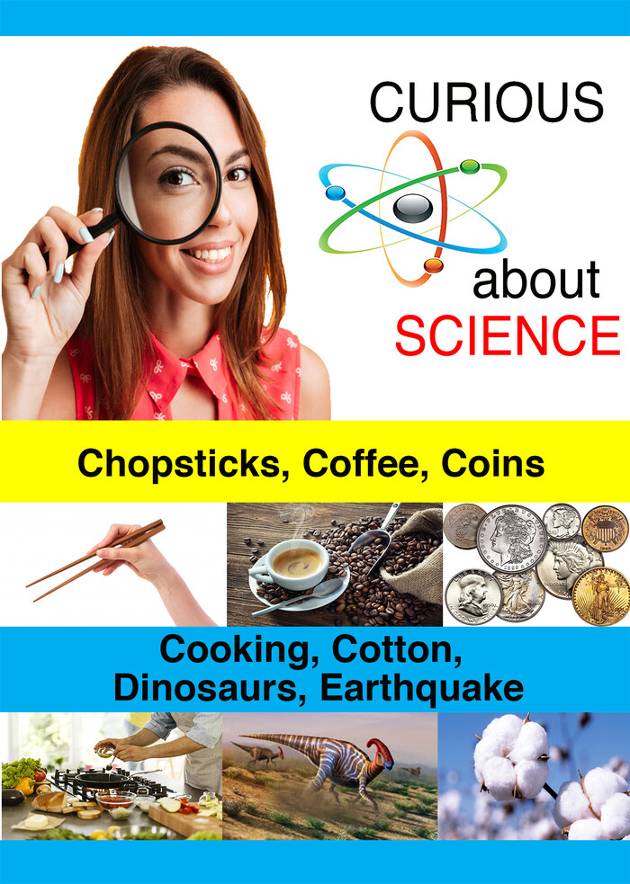 K4864 - Chopsticks, Coffee, Coins, Cooking, Cotton, Dinosaurs, Earthquake