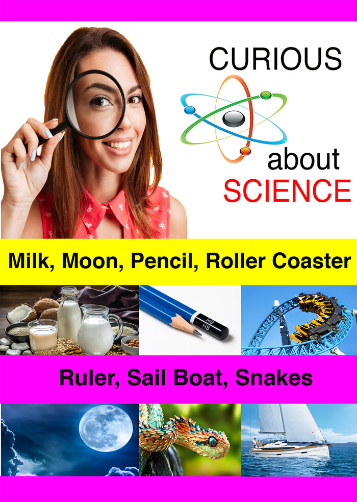 K4866 - Milk, Moon, Pencil, Roller Coaster, Ruler, Sail Boat, Snakes