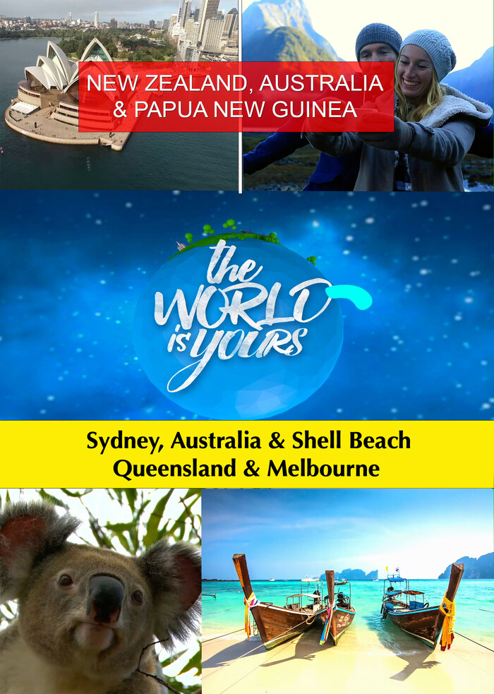 KB9221 - The World Is Yours NEW ZEALAND, AUSTRALIA & PAPUA NEW GUINEA: Sydney, Australia & Shell Beach, Queensland & Melbourne