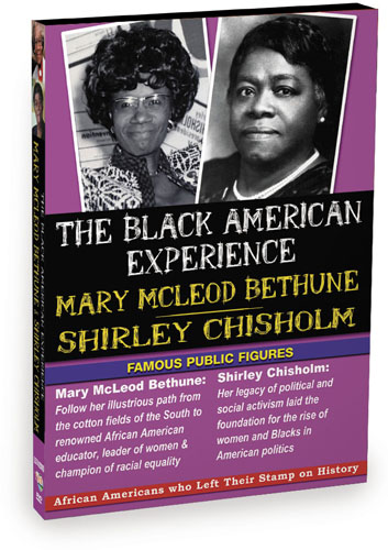 L5742 - Black American Experience Famous Public Figures Mary Mcleod Bethune & Shirley Chisholm